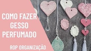 Como fazer decoração com GESSO Muito Fácil de fazer [upl. by Kayne563]