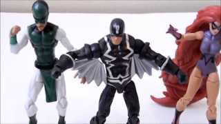 Marvel Universe Inhumans action figure review 3pack Black Bolt Medusa Karnak [upl. by Anilec]