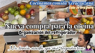 Nueva compra para la cocina Organización del refrigerador cocinamos  home cocina [upl. by Lozar15]