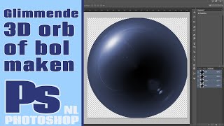 Glimmende Glazen 3d bol of orb maken in Photoshop [upl. by Yauqram]