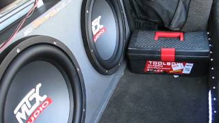 bass test subwoofer MTX 500 RMS [upl. by Blondell]