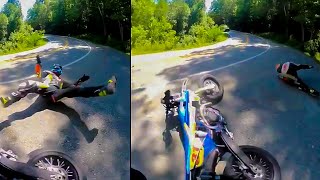 Motorcycle Crashes Road Rage amp Crazy Moments [upl. by Genni]