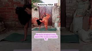 Balance YOGA balance balancingyoga yogapractice yogalife yogaforwellness [upl. by Hezekiah]