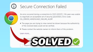 FIXED SSLERRORHANDSHAKEFAILUREALERT error in windows 1011 [upl. by Haida27]