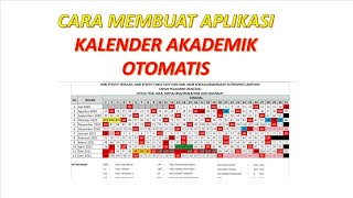 Cara Membuat Aplikasi Kalender Akademik 2020 [upl. by Marentic]