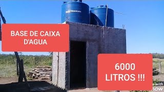 BASE PARA CAIXA DÁGUA 6000 LITROS COM TRELIÇASCASA DE CAMPO [upl. by Peedsaj]