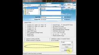 Convert airfoil dat file to Autocad dxf [upl. by Eiggep]