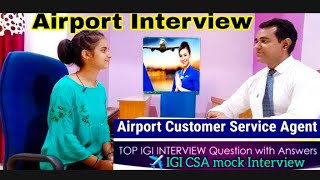 NIA CSA INTERVIEW l Airport interview questions in Hindi  l IGI CSA l PD CLASSES [upl. by Ycnan]