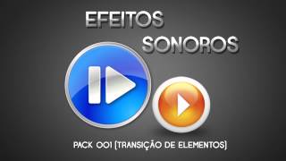 Efeitos Sonoros Transição de Elementos PACK 01 [upl. by Einneg838]