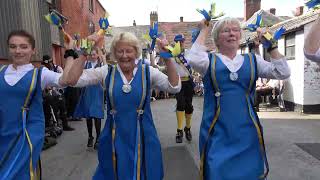 Wakefield Morris Dancers dance quotPipers Ashquot at Bromyard Folk Festival 2023 [upl. by Florrie]