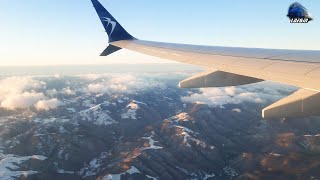 ❄✈ Winter Flight from Cluj Napoca CLJ Airport to Dublin DUB  BOEING 73782R Plane  21 Dec 2021 [upl. by Abeh20]