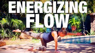 20 Min Energizing Flow Yoga Class  Five Parks Yoga [upl. by Ekram]