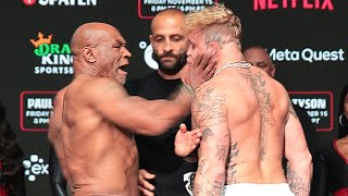 Mike Tyson B SLAPS Jake Paul at weigh in as ALL HELL BREAKS LOOSE [upl. by Sioux]