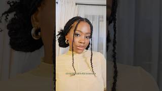 Goddess Locs using spring twists hair microlocs microtwists hairstyles [upl. by Honeywell]