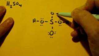 Lewis Dot Structure of H2SO4 Sulfuric Acid [upl. by Ellita154]