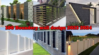 Modern Letest Boundary Wall Design 2023  Top Beautiful Outer Boundary Wall Design [upl. by Hammad]