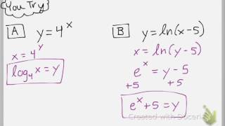 Inverses of Exponential and Logarithmic Functions [upl. by Ataeb866]