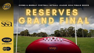 OMFNL 2024 Reserves – CARLTON DRAUGHT CUP Grand Final [upl. by Guidotti]