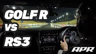 APR Stage 1 VW Golf 75R vs Audi RS3 [upl. by Ynobe]