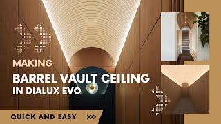 Making Barrel Vaulted Ceiling in Dialux Evo [upl. by Guild]