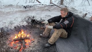 Lost in Alaska  How to NOT Freeze to Death Winter Survival Camping amp Bushcraft No Tent or Bag [upl. by Edelman]