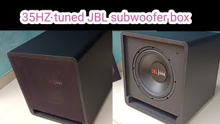 35 Hz tuned JBL Subwoofer enclosure making [upl. by Notnarb]