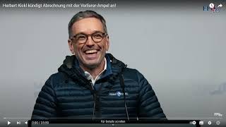 ÖSTERREICH❤Die Bürger wollen keine Wahlverlierer  Koalition ❗  Herbert Kickl FPÖ💙Steiermark [upl. by Ennyroc]