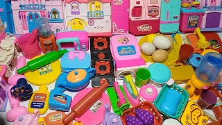 3 Minutes Satisfying with Unboxing Hello Kitty snerio Kitchen set  Tiny Asmr Amazing Kitchen set [upl. by Einalem]