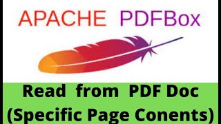 Apache PDF Box Tutorials 5 Read Data From PDF Document  PDFTextStripper in Apache PDF Box [upl. by Noicpesnoc]