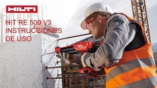 Hilti HIT RE 500 Instrucciones de uso [upl. by Aisya]