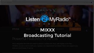 Listen2MyRadio MIXXX Streaming Software Tutorial [upl. by Andrei]