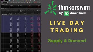 Live Day Trading  Supply amp Demand Zones [upl. by Acile69]