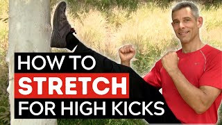 How to Stretch for High Kicks and Flexibility  Basic PNF Stretching Technique [upl. by Raddie945]