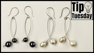 Minimalist Memory Wire Earrings Tutorial [upl. by Siegel]