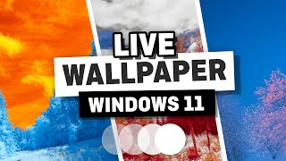 How to Add a Live Wallpaper in Windows 11  Animated Wallpaper for Windows 11 [upl. by Bevus]