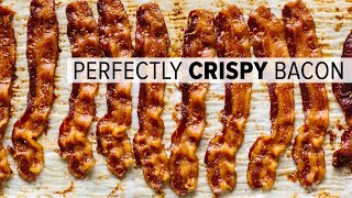 HOW TO COOK BACON IN THE OVEN  easy crispy and no mess [upl. by Milurd]