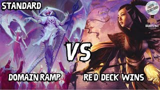 Domain Ramp VS Red Deck Wins MTG Standard [upl. by Georgia]