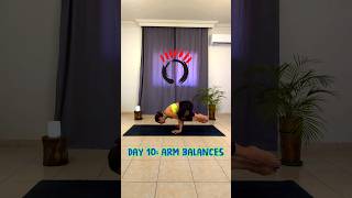 Day 10 Arm Balance Yoga Flow  Upper Body Strength yoga yogachallenge flowyoga armworkout [upl. by Ellerihs]