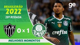 ATLÉTICOMG 0 X 1 PALMEIRAS  MELHORES MOMENTOS  28ª RODADA BRASILEIRÃO 2022  geglobo [upl. by Seaden69]