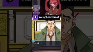 Mispronouncing words as usual aceattorney  kausphantasmvt on Twitch [upl. by Nairod]