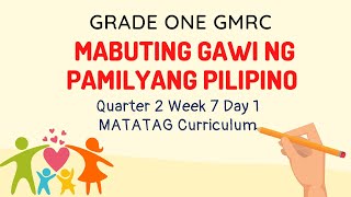 Grade 1 GMRC Quarter 2 Week 7 Day 1 MATATAG Curriculum [upl. by Acenom]