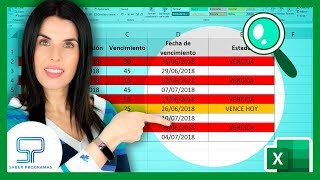 ✅ Cómo calcular FECHAS de VENCIMIENTO y crear ALERTA en Excel  en 5 minutos [upl. by Doralyn]