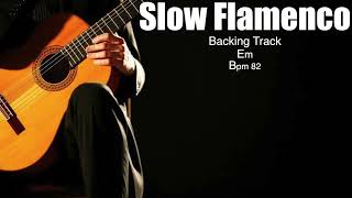 Slow Flamenco Guitar Backing Track in Em  bpm 82 [upl. by Isa]