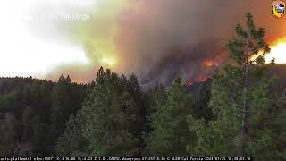 Park Fire  Fire Tornado Timelapse July 2024 [upl. by Trescha]