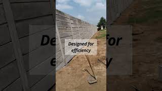 Precast boundary wall  Highway compound boundary wall  boundarywall construction [upl. by Slifka]