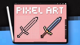 How To Make PIXEL ART in Procreate Full Beginner Guide [upl. by Norrahs]