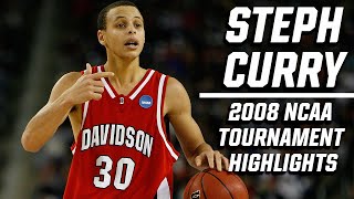 Stephen Curry 2008 NCAA tournament highlights top plays [upl. by Jennine264]