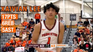 Xaivian Lee 17PTS 5AST vs Loyola Chicago Princeton MBB Highlights [upl. by Xet]