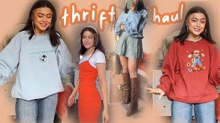 THRIFT and VINTED HAUL AND TRY ON  where I get my clothes from [upl. by Webb245]