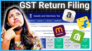 GST Return Filing for Ecommerce Sellers  Amazon Flipkart Meesho [upl. by Ahseret]